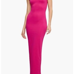 Good American Raspberry Pink Maxi Dress